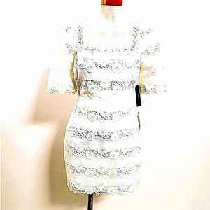 Lulu’s Quality White Cotton Eyelet European Design for Detail Special Dress Smll